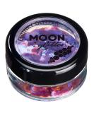 Moon Glitter Purple Iridescent Chunky Glitter - 3g - Cosmetic Festival Makeup for Face, Body, Nails, Hair & Lips - Buy Online on GoSupps.com