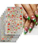 6 Sheets Fall Nail Art Stickers - Autumn Maple Leaf Mushroom Pumpkin & Squirrel Designs | 3D Self-Adhesive Thanksgiving Nail Decorations for Women & Men - Buy Online on GoSupps.com