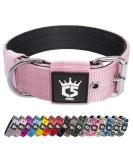 Buy Tspro Tactical Dog Collar - Military Quality 3.8cm Wide Strong & Thick with Robust Metal Buckle Pink-L (Adjustable 52cm-60cm) - Ideal for All Breeds - Buy Online on GoSupps.com