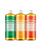 Dr. Bronner's - Pure-Castile Liquid Soap (32 oz Variety Pack) Almond Citrus & Tea Tree - Made with Organic Oils 18-in-1 Uses: Face Body Hair Laundry Pets and Dishes | 3 Count - Buy Online on GoSupps.com