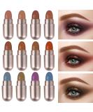Boobeen 12 Colors Eyeshadow Palette High Pigmented Brighten Eyeshadow Set Blush Highlighting Powder Makeup Set Natural Eye Shadow Kit For Beginners mixed color - Buy Online on GoSupps.com