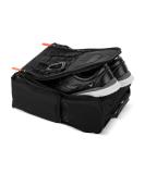 Fitdom Tactical Golf Shoe Bag - Black Zippered Carrier with Ventilation & Pockets - Buy Online on GoSupps.com