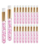 20 Pink Lash Shampoo Brushes - Glitter Crystal Eyelash Extension Cleaning Brushes for Makeup & Skin Care - Buy Online on GoSupps.com