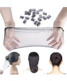 BEAUEXE Black Hairnets 30 PCS - Invisible Elastic Edge Mesh for Women - Perfect for Bun, Ballet, Kitchen, and Food Service - Buy Online on GoSupps.com