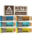 Munk Pack Keto Granola Bars - Gluten & Soy Free, Chewy Plant-Based Breakfast Snacks, No Sugar Added, 6 Pack - Buy Online on GoSupps.com
