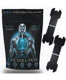 Nose Strips for Breathing & Snoring Relief - Airevolution Anti-Snoring Devices | Strong Adhesion & Spring Effect - 30 Count - Buy Online on GoSupps.com