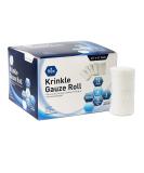 Medpride Sterile Krinkle Gauze Rolls - Cotton Wound Dressing Sterile Wraps – 6-Ply Highly Absorbent First Aid Gauzes - Medical Individually Wrapped Mesh Bandage Gauzes [12 Rolls]- 4.5'' x 4.1 Yards - Buy Online on GoSupps.com