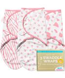 Juicy Bumbles 100% Cotton Swaddle Blanket Set for Newborn Baby Boy and Girl - Pink Jungle - 0-3 Months (Set of 3) - Baby Essentials - Buy Online on GoSupps.com