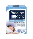 Breathe Right Original Nasal Strips - Clear, Sm/Med, Sensitive Skin - Stop Snoring & Congestion - 30 ct - Buy Online on GoSupps.com
