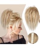 colorfulpanda Claw Clip in Ponytail Hair Extensions 10 Inch Messy Bun Clip in Hair Scrunchies Natural Straight Synthetic Hairpiece Short Ponytail Bun Hair Chignons for Women Girls Blonde Ombre blonde - Buy Online on GoSupps.com