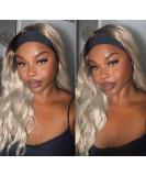 Vebonny Headband Wigs - Removable Synthetic Blonde & Ombr Brown Curly Wig | Glue-Free Shoulder Length Vebonny-153 - Buy Online on GoSupps.com