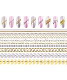 10 Strips Metallic 3D Nail Chains Art Ball Beads Rhinestones Charms | DIY Craft Decoration Beauty Supplies - Buy Online on GoSupps.com