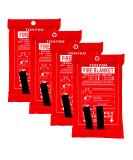 TONYKO Emergency Fire Blankets, Flame Retardant Protection and Heat Insulation Designed for Kitchen,Fireplace,Grill,Car,Camping White(4pack) - Buy Online on GoSupps.com