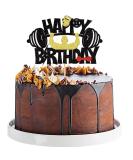 Blumomon 1Pc Glitter Gym Theme Birthday Cake Topper Weight Lifting Cake Decoration for Men Boy Weight Lifting Gym Fitness Themed Birthday Party Supplies Fitness-1 - Buy Online on GoSupps.com