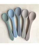 Minifolk Silicone Baby/Toddler Feeding Spoons Set of 5 - Ocean | Weaning Spoons, Dishwasher Safe - Buy Online on GoSupps.com