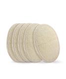 Aimisin Skin Exfoliating Loofah Pads - 5 Pcs Natural Cleansing Tablets for Men and Women | Body Washing Sponge for Bath Spa and Shower | Remove Dead Skin - Buy Online on GoSupps.com