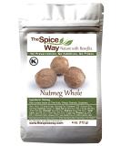 The Spice Way Nutmeg Whole - 4 oz: Premium Whole Nutmeg for Culinary Delights - Buy Online on GoSupps.com
