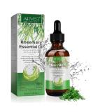 Essential Rosemary Oil for Hair & Skin - 60ml Natural Vegan Aromatherapy Massage Oil | Nourish Scalp & Body - Buy Online on GoSupps.com