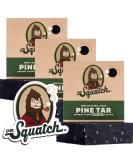 Dr. Squatch Pine Tar Soap 3-Pack for Men - Heavy Grit Natural Bar Soap with Collectible Magnet - Buy Online on GoSupps.com
