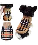 Chihuahua Clothes Puppy Plaid Dog Coat Knit Jumper Cosy Tiny Toy Teacup Sized Smaller Breeds XXXS XXS XS (Tartan XXXS) XXXS Tartan - Buy Online on GoSupps.com