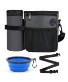 SLSON Dog Treat Pouch Bag with Collapsible Dog Bowl Dog Walking Bag with Water Bottle Bag Puppy Training Bag with Adjustable Belt and Shoulder Strap for Walking Traveling - Buy Online on GoSupps.com