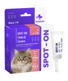 Vetasan spot-on for cats 4-7kg (m) |Against fleas & ticks |3 months of protection |Without chemistry |Ticket for cats |Flea and tick protection for cats 4-7 kg (m) - Buy Online on GoSupps.com