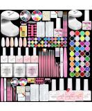 Saviland Glitter Acrylic Nail Kit with Mini Nail Lamp - Professional DIY Acrylic Set for Beginners - Buy Online on GoSupps.com