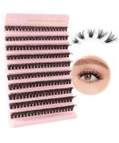 Poiuyoiu false eyelashes extensions individual eyelashes 50d cluster lashes 8-16mm mixed length artificial eyelashes fluffy fake lashes reusable diy at home - Buy Online on GoSupps.com