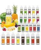 Food Flavoring Oil, 24 Liquid Lip Gloss Flavoring Oil - Concentrated Candy Flavors for Lip Balm, Baking, Cooking, Soap and Slime Making - Water & Oil Soluble - .2 Fl Oz (6 ml) Bottles - Buy Online on GoSupps.com