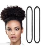 80 Count Extra Long Hair Ties for Thick & Curly Hair - No Metal Elastic Ponytail Holders for Women in Black - Hair Accessories - Buy Online on GoSupps.com