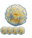 Exfoliating Body Scrubber Puff (4 Pack) | Deep Cleaning Loofah Sponge for Men & Women | Rich Bubbles & Sturdy Design - Buy Online on GoSupps.com