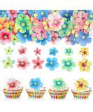 70 Pieces Gold Rock Edible Flower Cake Decorations | Wafer Paper Floral Party Accessories for Weddings Birthdays & Celebrations - Buy Online on GoSupps.com