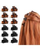 Wllhyf 12-Pack Mini Hair Clips - Durable Non-Slip 90s Accessories for Women & Girls - Perfect for Thin & Thick Curly Hair - Multi-Color Shiny Black & Brown - Buy Online on GoSupps.com
