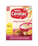 Nestle CERELAC Multigrain & Fruits Baby Cereal 300g BIB Pack - 12 Months - Buy Online on GoSupps.com