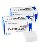 400 Count 4x4 Gauze Pads - Soft 4-Ply Non Woven Sponges - Non Sterile Dental Gauze - Medical Gauze Squares for First Aid & Wound Dressing - 2 Packs of 200 - Buy Online on GoSupps.com