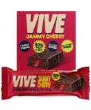 Vive Fruity Nutta Bar - Fruit Jam Filled Vegan Healthy Snack - Gluten Free (20 Pack Jammy Cherry) Jammy Cherry 20 Pack - Buy Online on GoSupps.com