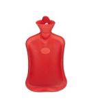 Relaxdays Hot Water Bottle Set | 2L Durable & Safe Odourless Natural Rubber Red - Ideal for Comfort & Warmth - Buy Online on GoSupps.com