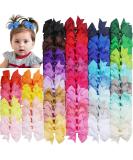 80 pieces 3 inches hair clips girl baby hair clips with loop soft rip-tape hair loop clips toddlers hair loops loop hair jewelry for children girls gifts 40 colors in couples - Buy Online on GoSupps.com