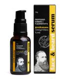 Professor Fuzzworthy's Gentleman's Face & Beard Oil Serum - Natural Organic Grooming for Normal Curly Dry Hair & Sensitive Skin | Sulfate & Paraben Free - Buy Online on GoSupps.com
