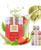 Buy Tea Uniqo Strawberry Matcha Powder | Authentic Japanese Green Tea for Drinks Desserts & Cooking - No Artificial Dyes - Buy Online on GoSupps.com