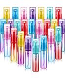 24-Piece 4ml Mini Perfume Spray Bottles Set | Colorful Glass Refillable Fine Mist Containers for Travel, Essential Oils & Perfume | Portable Tube | 6 Gradient Colors - Buy Online on GoSupps.com