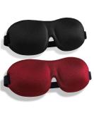 2 Pack 100% Blackout 3D Sleep Masks with Adjustable Strap - Perfect Eye Shade for Men & Women - Ultimate Comfort for Better Sleep - Buy Online on GoSupps.com