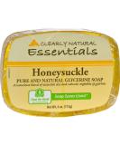 Clearly Natural Glycerine Bar Soap Honeysuckle 4 oz (Pack of 3) - Natural & Gentle - Buy Online on GoSupps.com