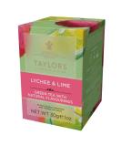 Taylors of Harrogate Lychee & Lime Green Tea - 20 Teabags, Refreshing Blend, Pack of 1 - Buy Online on GoSupps.com