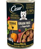 Cesar Natural Goodness Wet Dog Food 6 Cans with Chicken & Vegetables - 2.4 kg - Buy Online on GoSupps.com