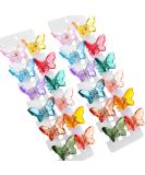 24 Pieces Clear Butterfly Hair Claw Clips - Non-Slip Jaw Clips for Girls & Women - Colorful Hair Accessories - Assorted Colors - Pack of 1 - Buy Online on GoSupps.com