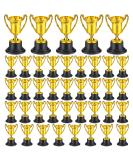 Pack of 40 Golden Award Trophy Cups - Mini Plastic Trophies for Kids Classroom Rewards and Sports Tournaments - Buy Online on GoSupps.com