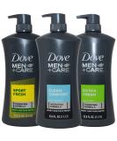 Dove Men Body Wash Variety Set - Clean Comfort, Extra Fresh, and Sport Fresh - 1L Pump Bottles (Pack of 3) - Buy Online on GoSupps.com