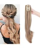 Buy 22 Ponytail Extension Braid - Heat-Resistant Micro-Wavy Hair - Sandy Blonde & Bleach Blonde - International Shipping Available - Buy Online on GoSupps.com