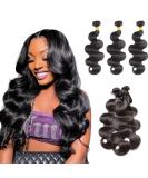 10A Brazilian Virgin Body Wave Hair Bundles - 16 18 20 Inch - 100% Unprocessed Human Hair Extensions - Natural Black - 3 Bundles - Buy Online on GoSupps.com